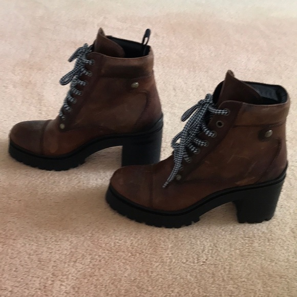 ⭐️HOST PICK⭐️ MIU MIU Leather Combat Boots - Picture 3 of 10